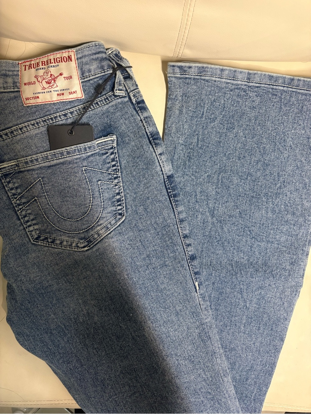 True Religion Becca Bootcut Jeans Size 26 NWT Light Melon